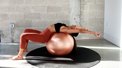 stretching on the stability ball